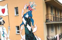 Miłość w czasach zarazy, czyli literacki mural na warszawskim bloku
